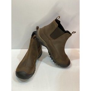 KEEN Men's Anchorage 3 Pull On Waterproof Boot Dark Earth/Mulch Size 14 1017790